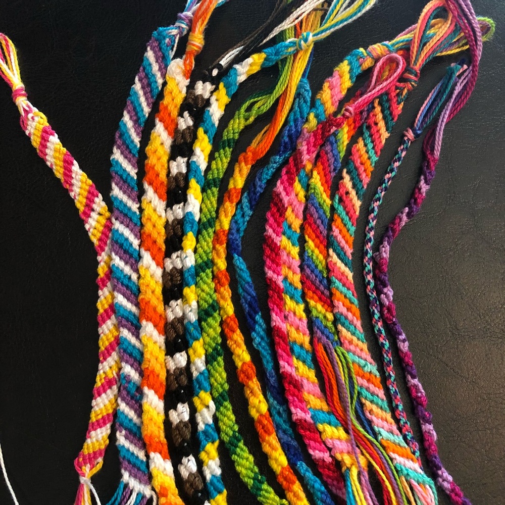 Friendship bracelets, homemade